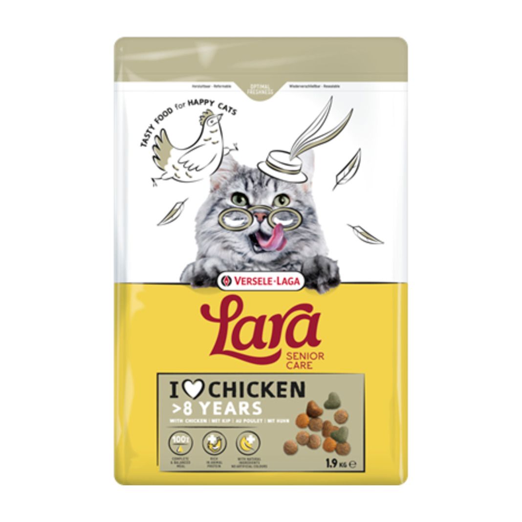 Versele Laga Cat Lara Senior Care Chicken | 4 x 1,9 kg