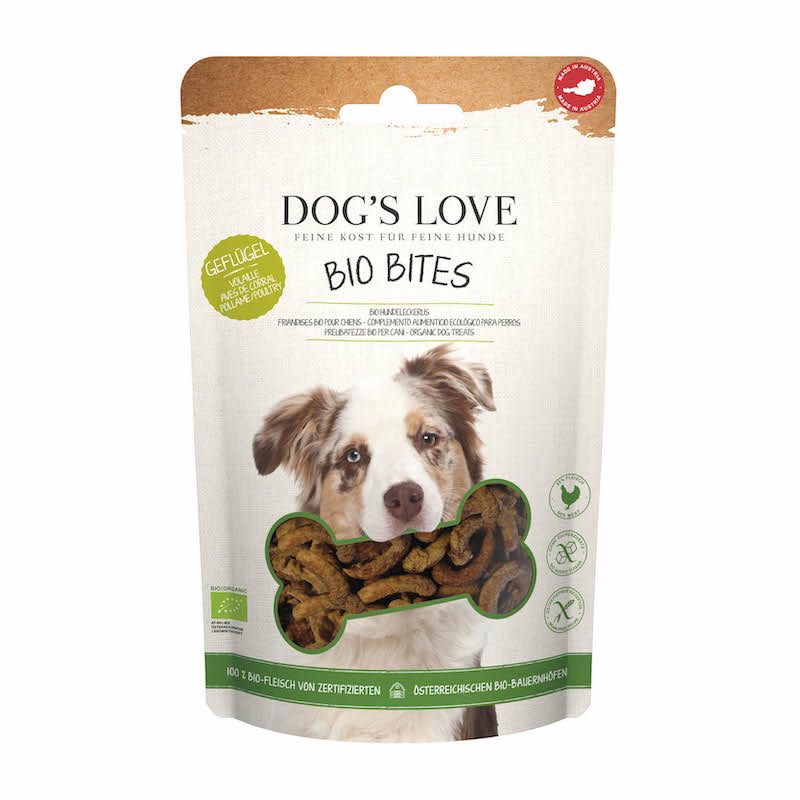 DOG'S LOVE BITES BIO Geflügel | 6 x 150 g