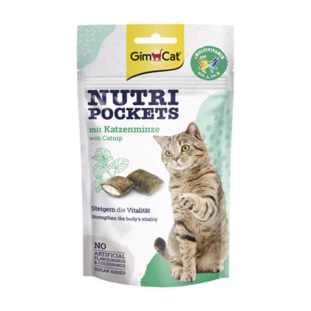 GimCat Nutri Pockets Multi-Vitamin & Katzenminze | 60 g