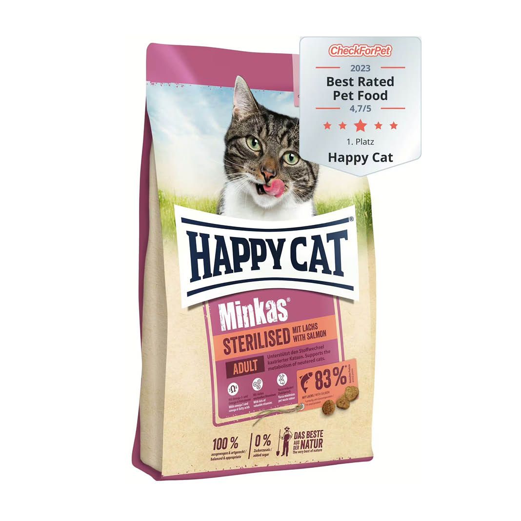 Happy Cat Minkas Sterilised Lachs | 6 x 500 g