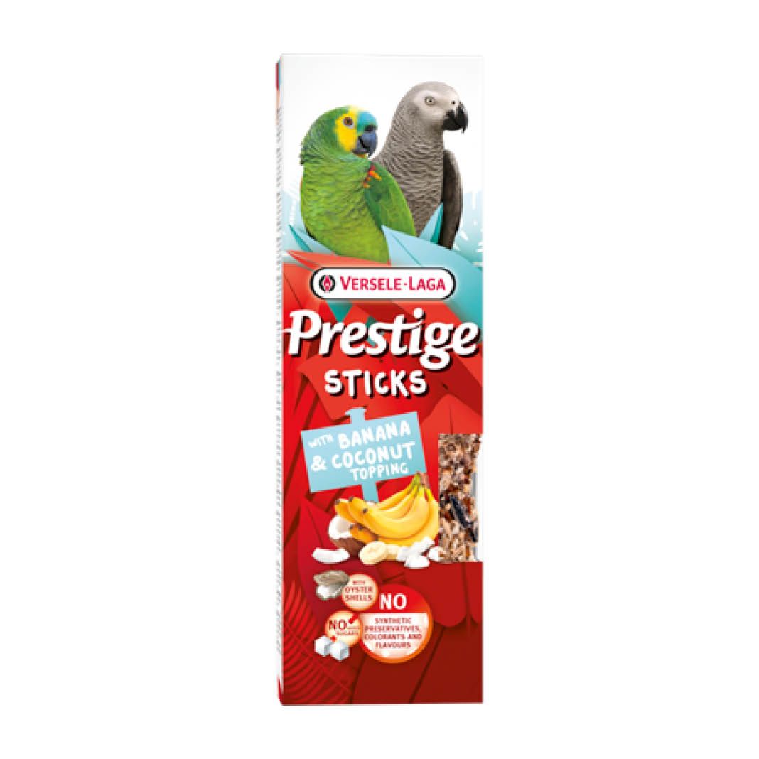 Versele Laga Prestige Sticks Papageien mit Banane & Kokostopping
