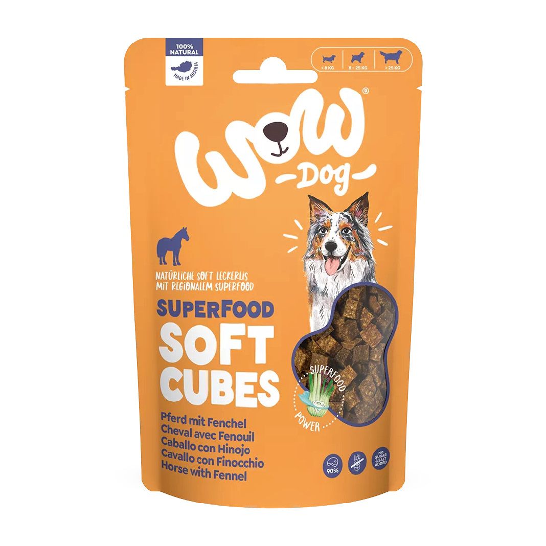 WOW SUPERFOOD Soft Cubes Pferd mit Fenchel