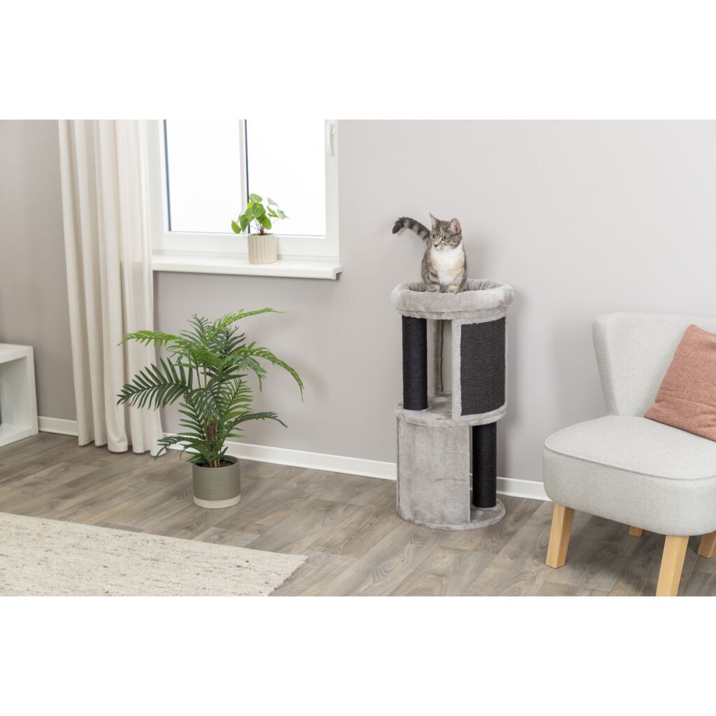 TRIXIE Cat Tower Giorgia, grau | ø 38 x 82 cm