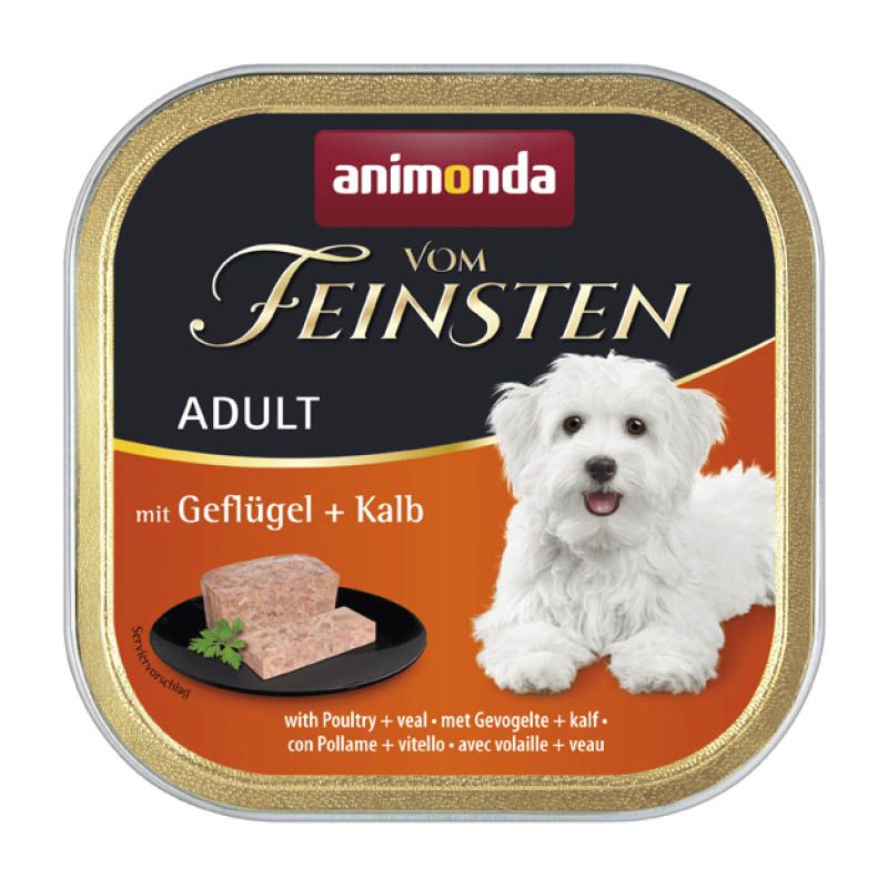 animonda Vom Feinsten - Schale - Adult - mit Geflügel + Kalb | 22 x 150 g