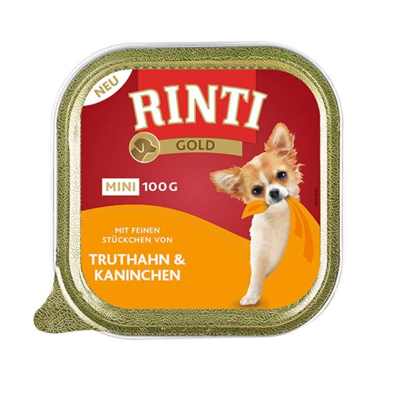 Rinti Gold Mini Rind & Perlhuhn | 16 x 100 g