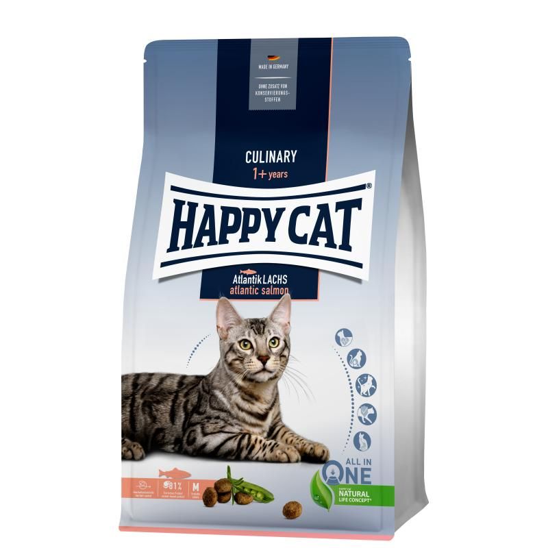 Happy Cat Culinary Adult Atlantik Lachs | 4 x 1,3 kg