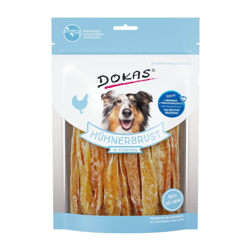 Dokas Hühnerbrust in Streifen | 8 x 250 g