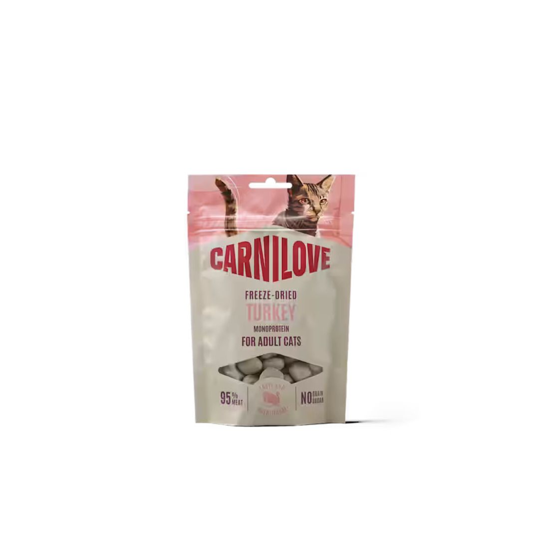 Carnilove Cat Freeze Dried Snack - Pute | 10 x 40 g