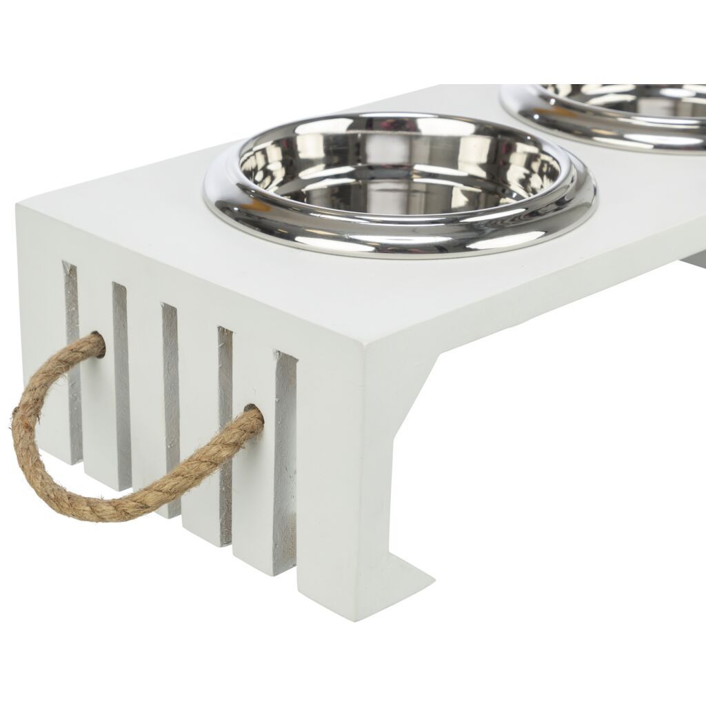 TRIXIE Be Nordic Napf-Set, MDF/Edelstahl | 2 x 0.4 l