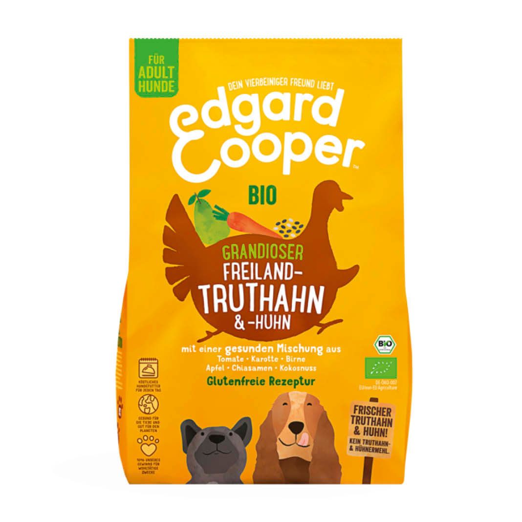 Edgard & Cooper Adult - Frischer Bio Truthahn & Freilandhuhn mit Bio-Karotte
