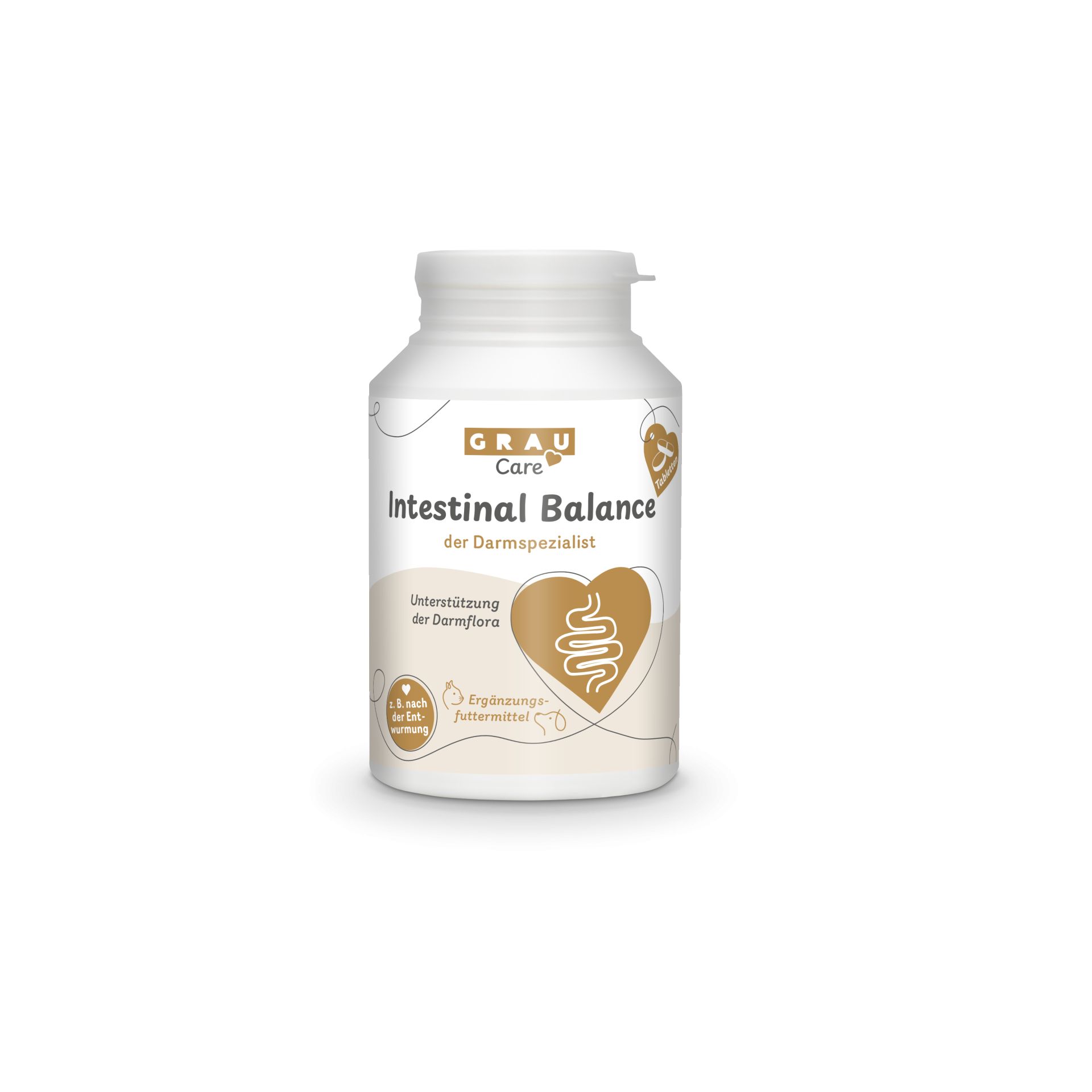 Grau Hund & Katze Intestinal Plus Tabletten | 120 Stück
