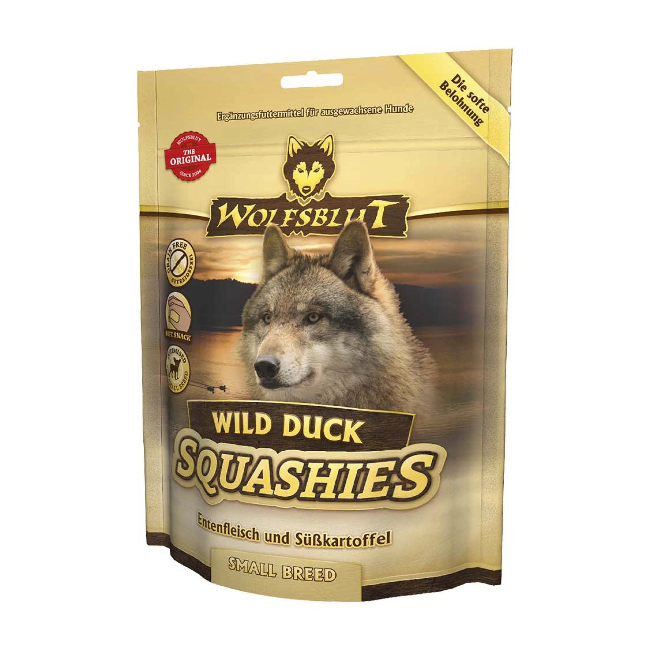 Wolfsblut Squashies Wild Duck Small Breed - Ente mit Süßkartoffel | 6 x 350 g