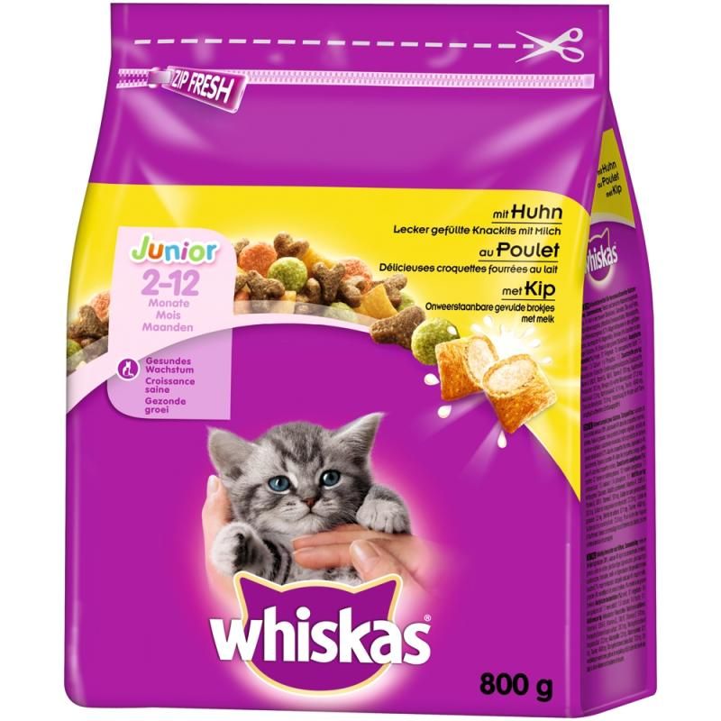 WHISKAS® Junior mit Huhn | 800 g