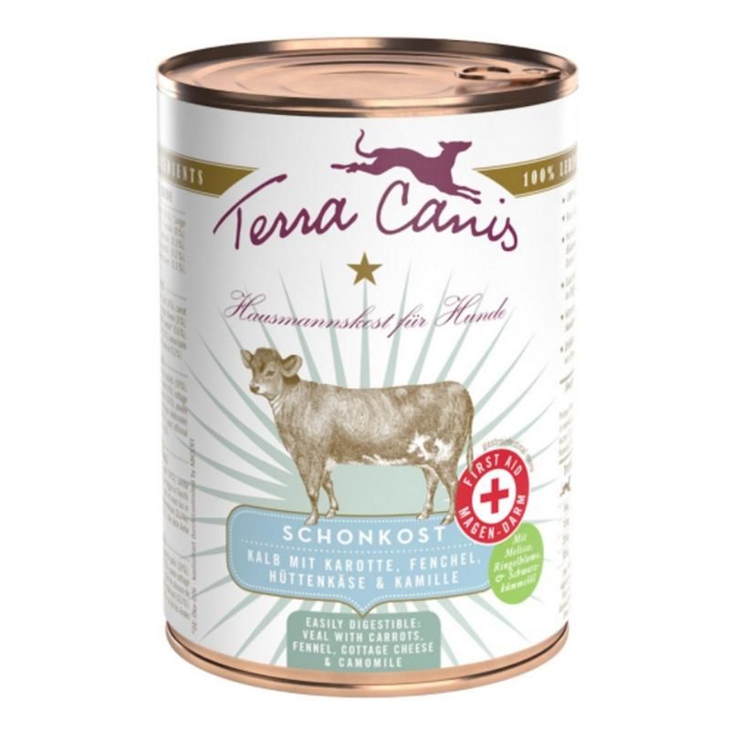 Terra Canis First Aid Magen-Darm-Schonkost - Kalb | 6 x 400 g