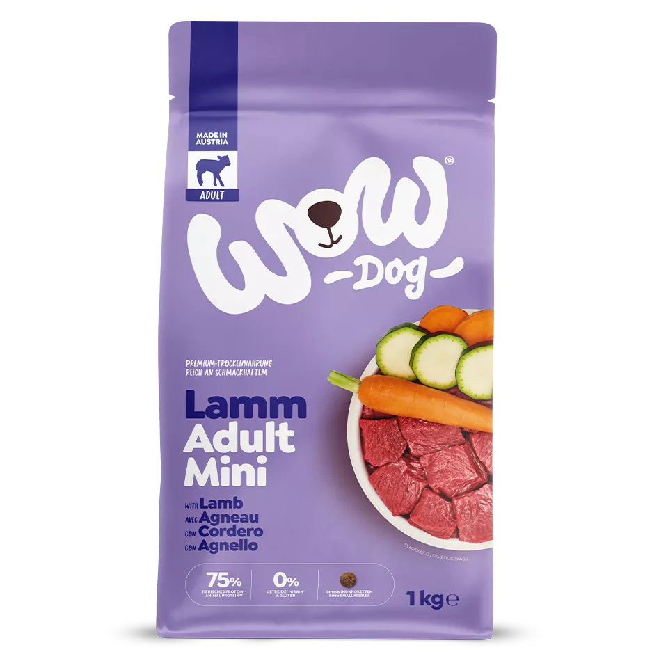 WOW DOG TROCKEN Minis ADULT mit Lamm