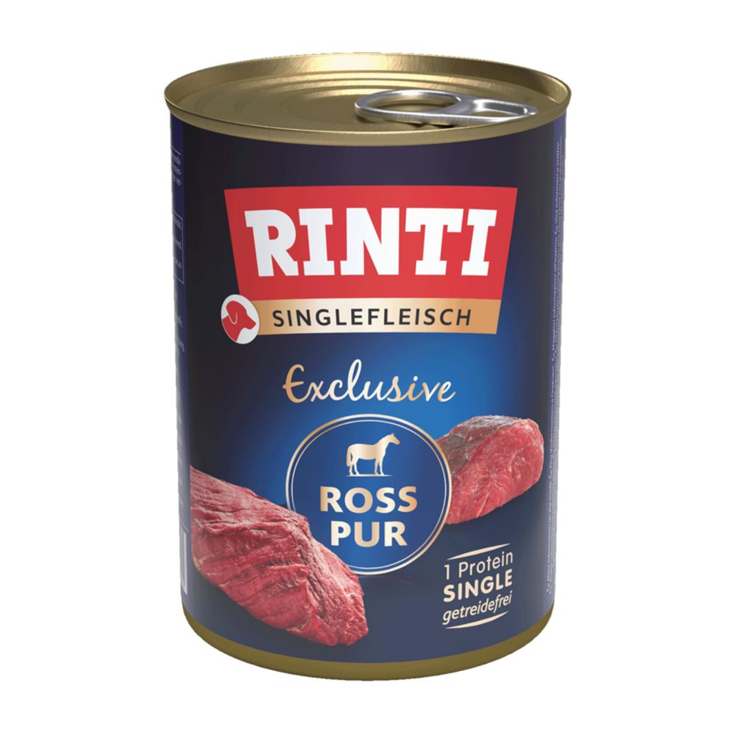 Rinti Singlefleisch Exclusive Pur Ross (Pferd) | 12 x 400 g