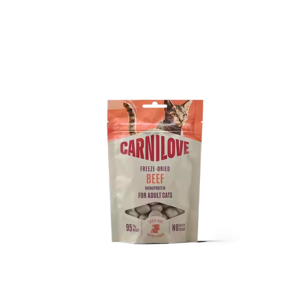 Carnilove Cat Freeze Dried Snack - Rind | 10 x 40 g