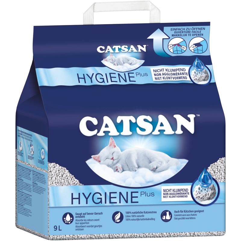 CATSAN Hygiene Plus Katzenstreu 9 l | 4,4 kg | kssc3