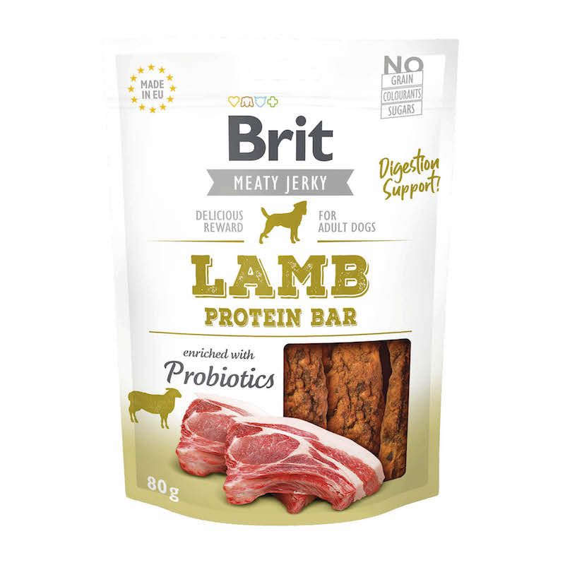 Brit - Dog - Meaty Jerky - Lamm-Riegel | 12 x 80 g