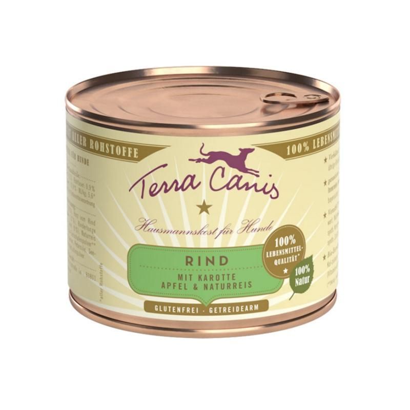 Terra Canis Classic - Rind mit Karotte, Apfel & Naturreis | 12 x 200 g