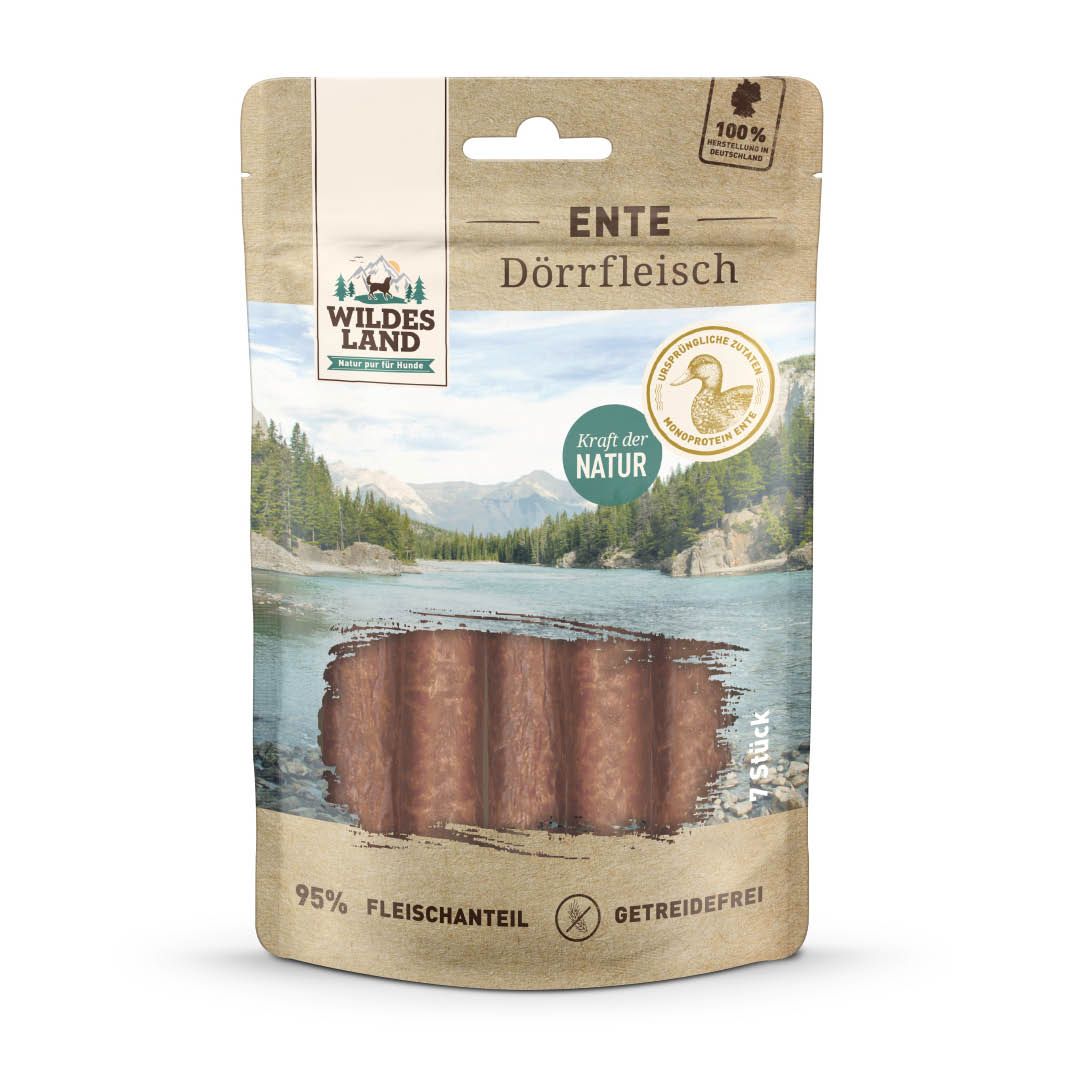 Wildes Land Dörrfleisch - Ente 7 Stück | 150 g