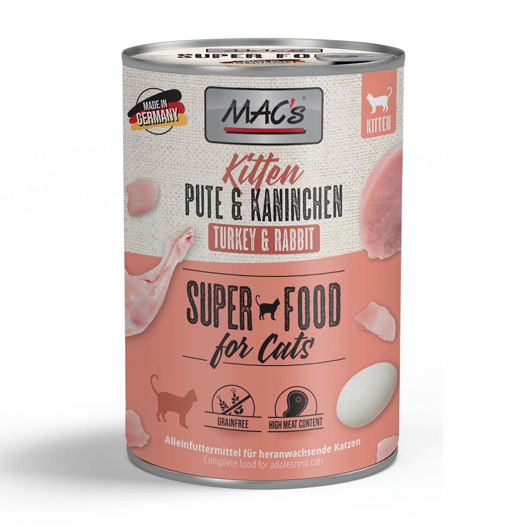 MAC's - Cat - Kitten Pute & Kaninchen | 12 x 400 g