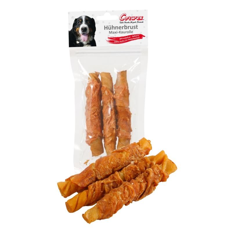 Corwex Maxi-Kaurolle mit Huhn 3er-Pack | 8 x 150 g