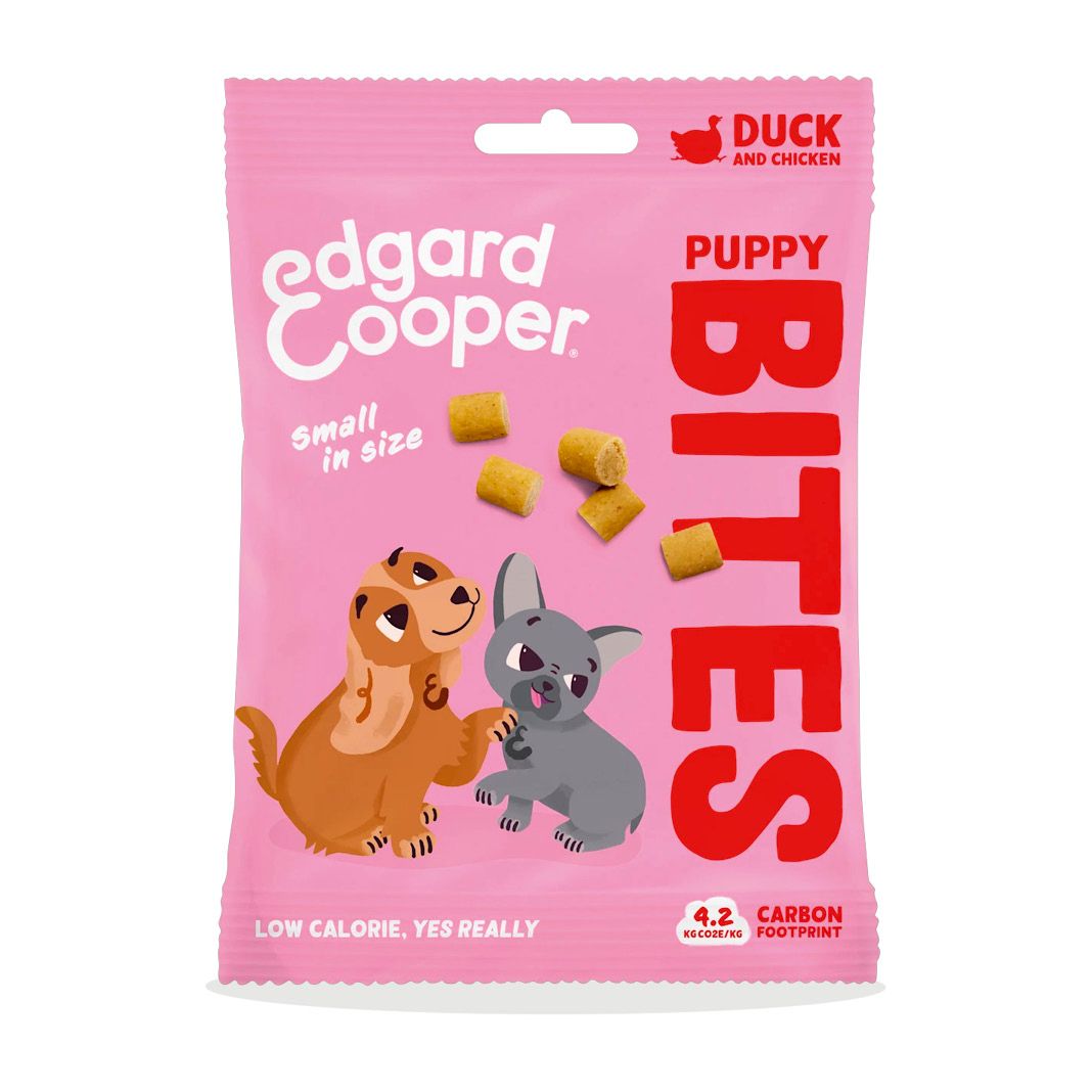 Edgard & Cooper Bites Ente und Huhn small - für Welpen | 50 g