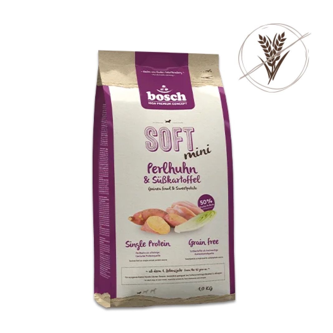 Bosch HPC Soft/Plus Mini Perlhuhn & Süßkartoffel | 1 kg