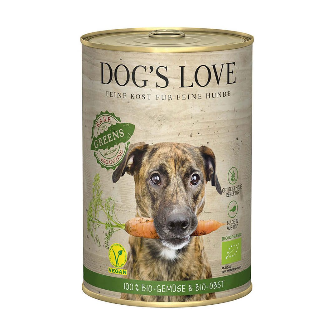 DOG'S LOVE Bio - Greens Vegan | 6 x 400 g