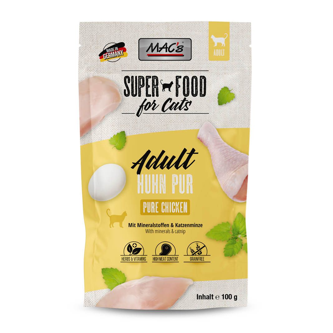 MAC's - Cat - Pouch - Hähnchen pur mit Kräuter | 12 x 100 g