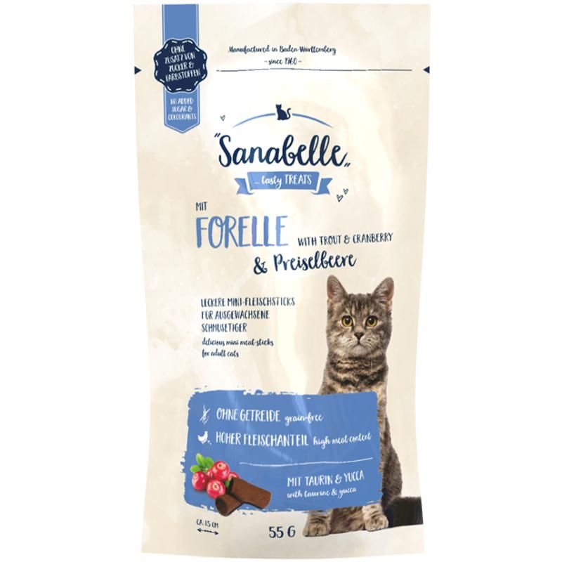 Sanabelle Cat Sticks Forelle & Preiselbeere | 20 x 55 g