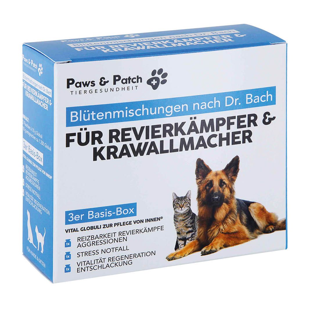 Produktbild von Paws & Patch 3er Basis-Box für Revierkämpfer & Krawallmacher - 3 x 30 g