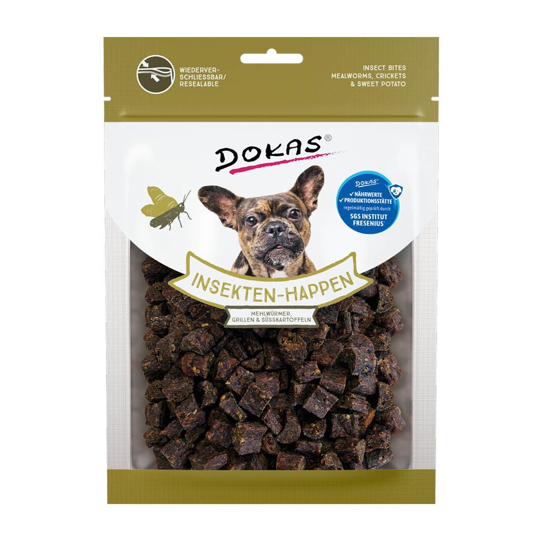 Dokas Insekten-Happen Mehlwürmer, Grillen, Süßkartoffel | 100 g