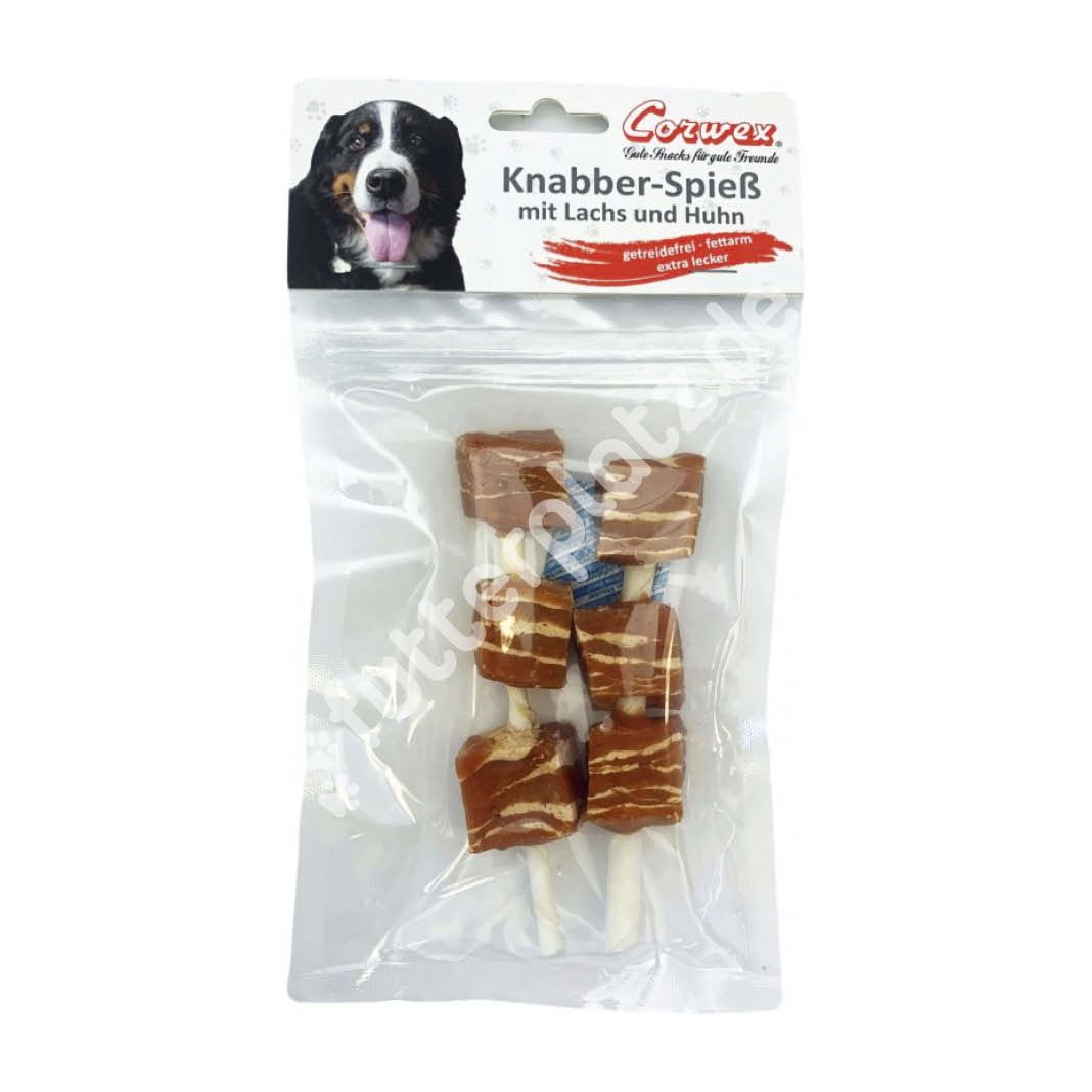 Corwex Knabber-Spieß mit Lachs und Huhn | 90 g