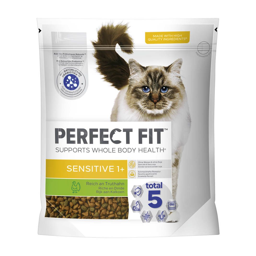 PERFECT FIT™ Katze Beutel Sensitive 1+ mit Truthahn | 2 x 1,4 kg