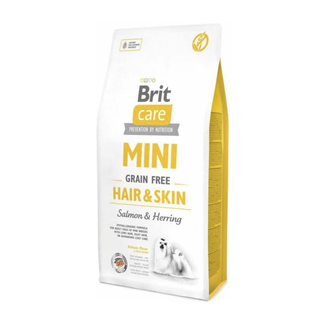 Brit Care Dog Mini - Getreidefrei Haut & Fell - Lachs & Hering | 2 x 2 kg