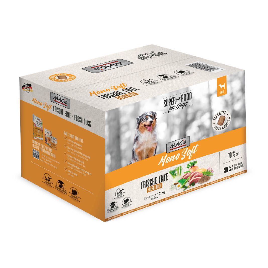 MAC's - Dog - Mono Soft - Frische Ente | 3 x 4 kg