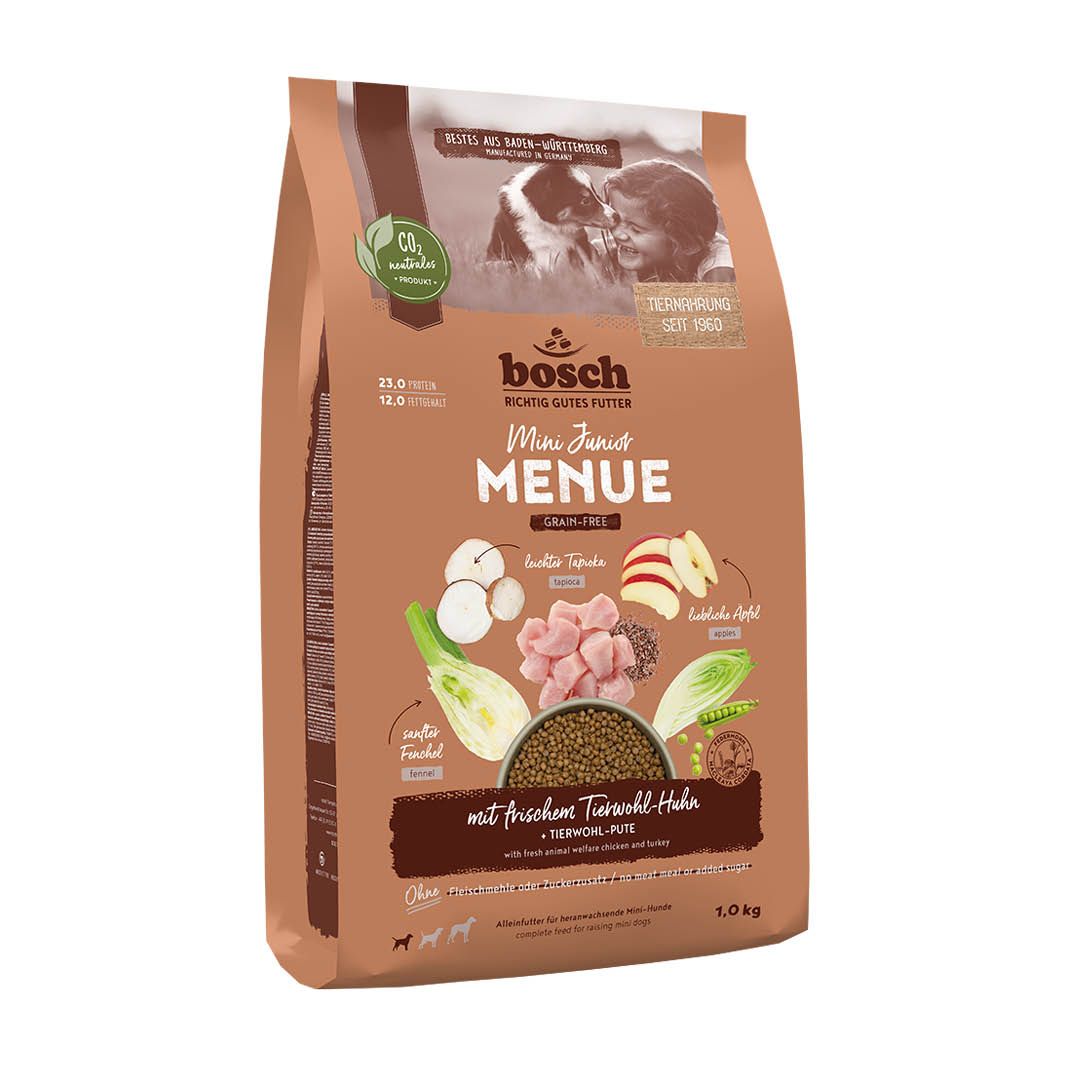 Bosch HPC MENUE Mini Junior Tierwohl-Huhn | 1 kg