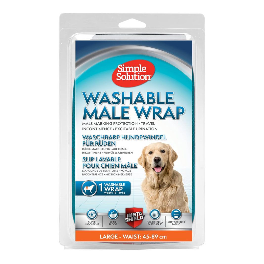 Simple Solution waschbare Windel für Rüden 45-89 cm | Größe L