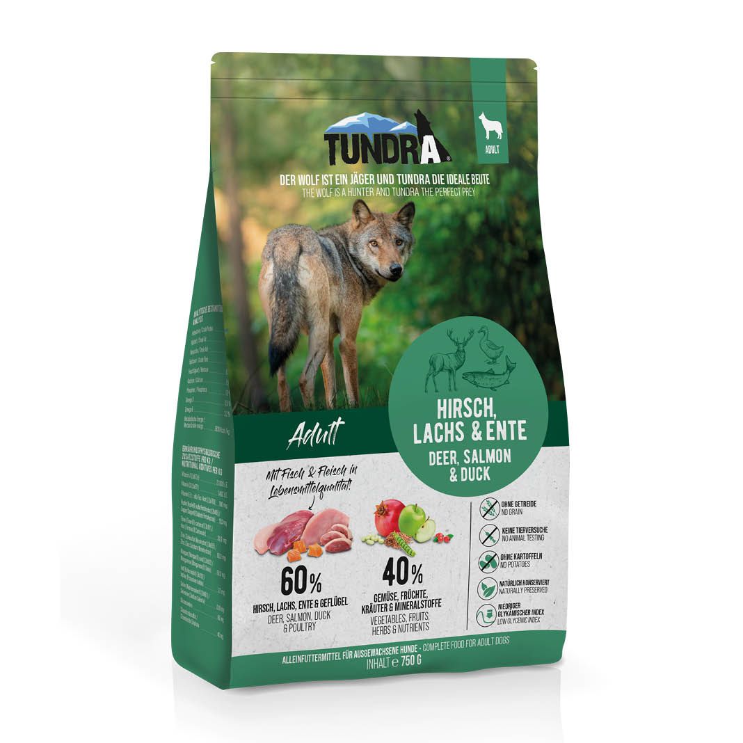 Tundra Dog Hirsch, Lachs & Ente | 750 g