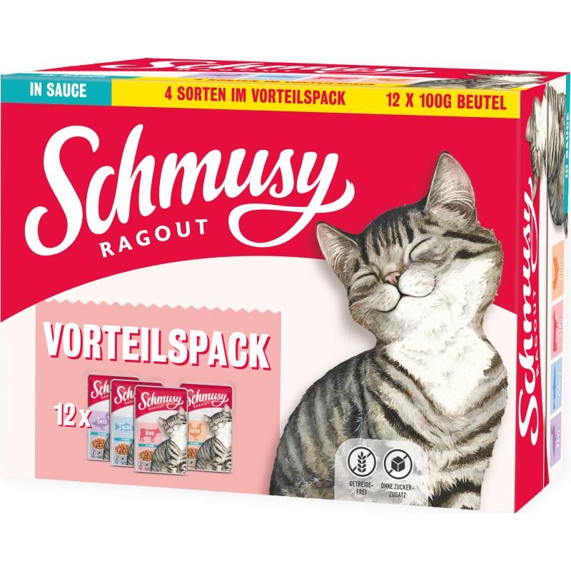 Schmusy Ragout Vorteilspack Sauce Pouch | 12 x 100 g