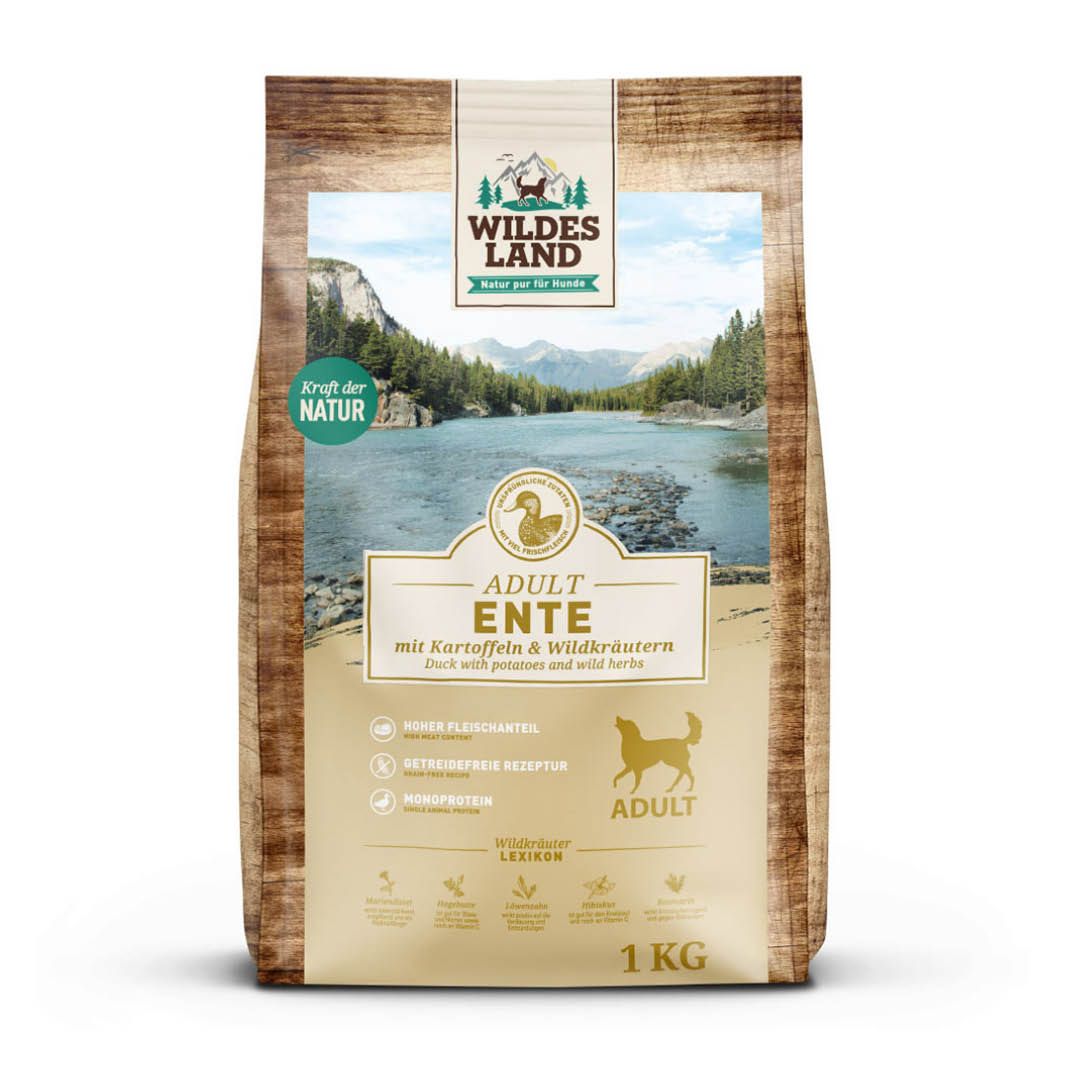 Wildes Land Classic Adult - Ente mit Kartoffeln und Wildkräutern | 1 kg