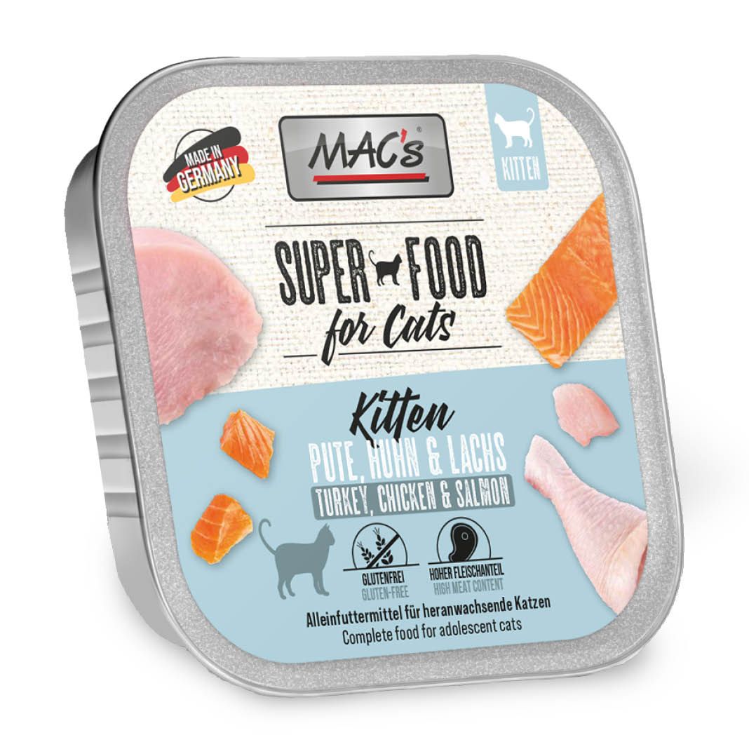 MAC's - Cat - Schale - Kitten Pute, Huhn, Lachs | 16 x 100 g