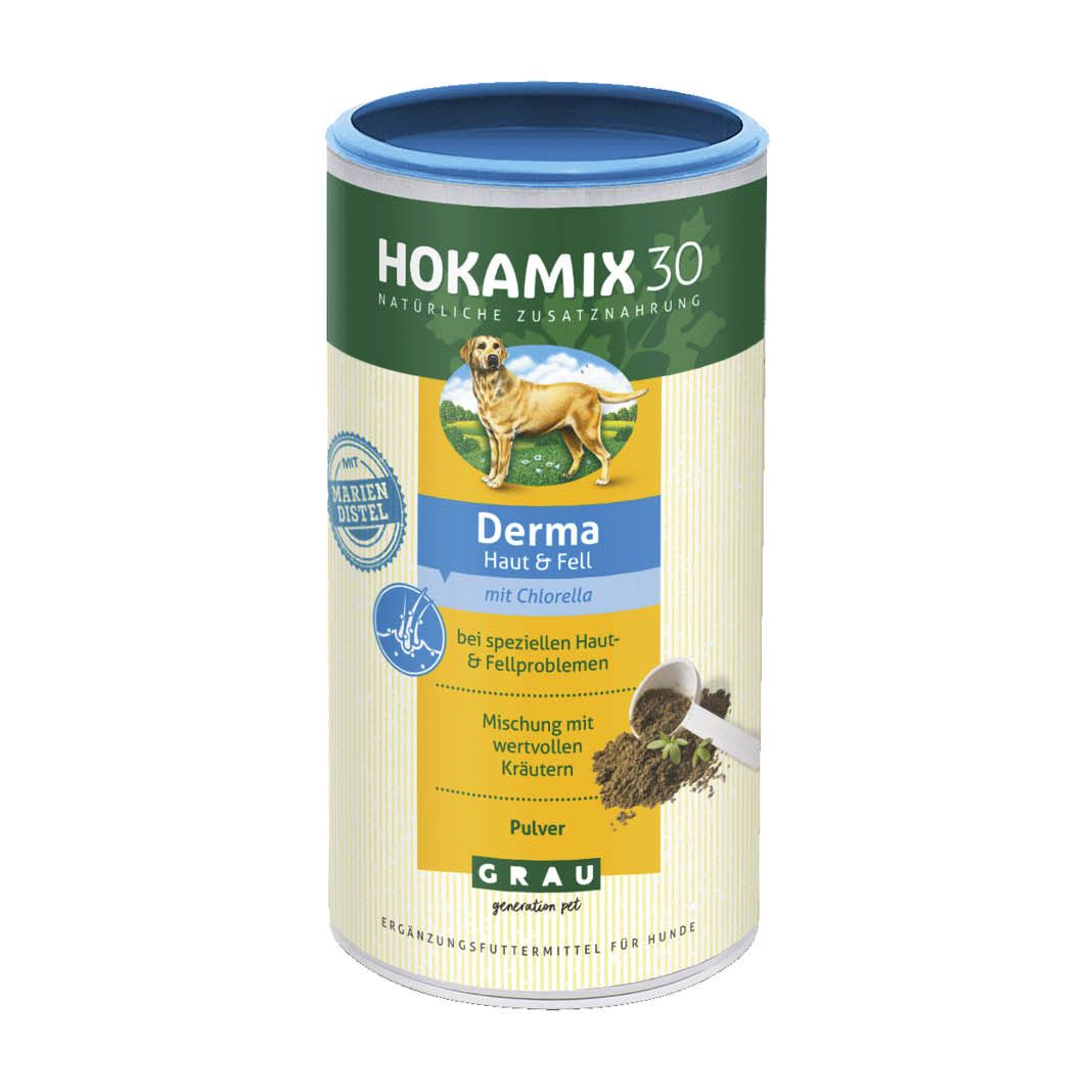 Grau Hund Hokamix30-Derma | 750 g