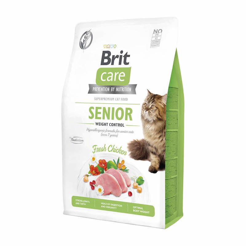 Brit Care - Cat - Getreidefrei - Senior - Gewichtskontrolle | 2 x 2 kg
