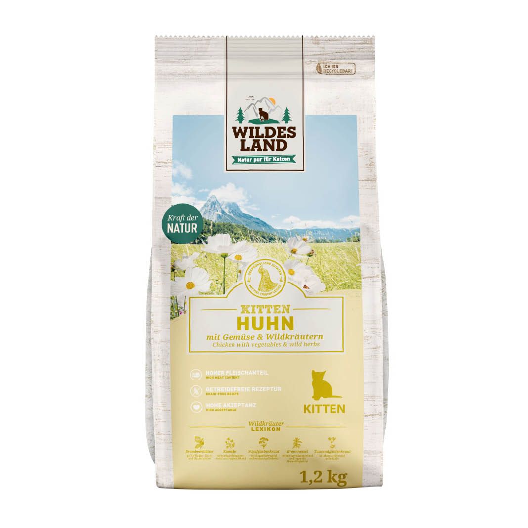 Wildes Land Cat - Classic Kitten - Huhn | 1,2 kg