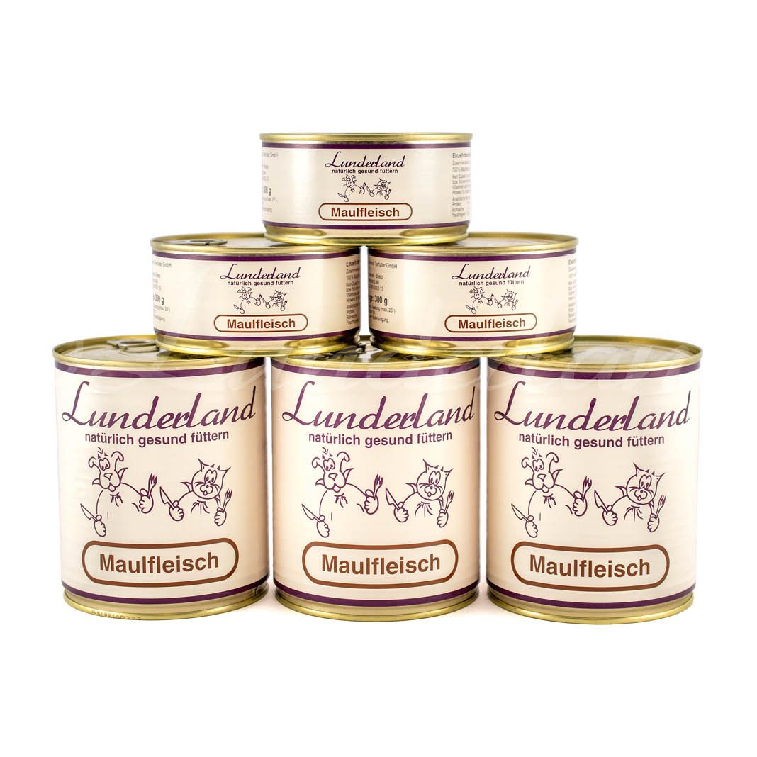Lunderland Reinfleisch - Maulfleisch | 12 x 800 g Lunderland Reinfleisch - Maulfleisch | 300 g