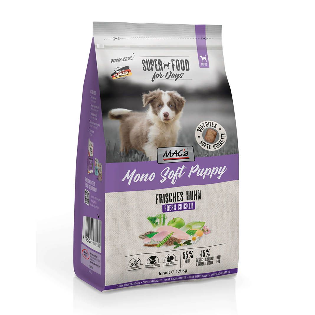 MAC's - Dog - Mono Soft Puppy - Frisches Huhn | 1,5 kg