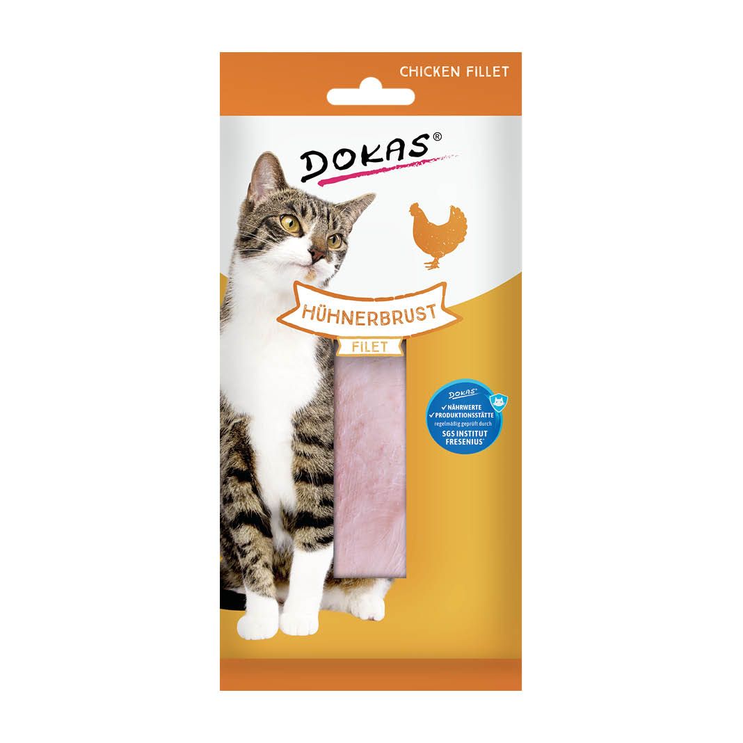 Dokas Cat Hühnerbrust Filet | 9 x 22 g